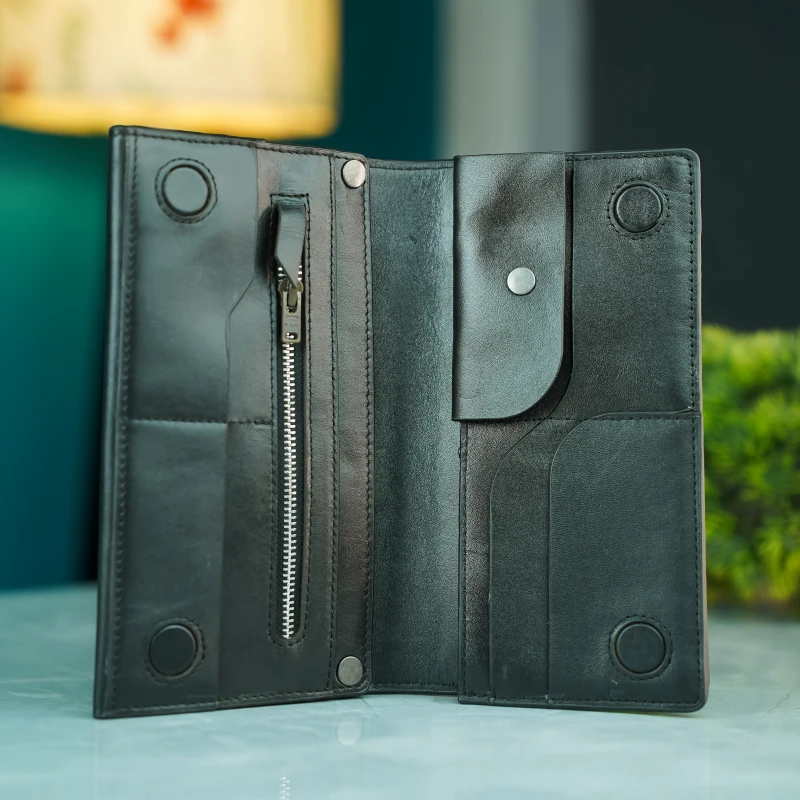 Multifuntional Motowallet-Biker's Super Wallet-Classic-Glossy Black
