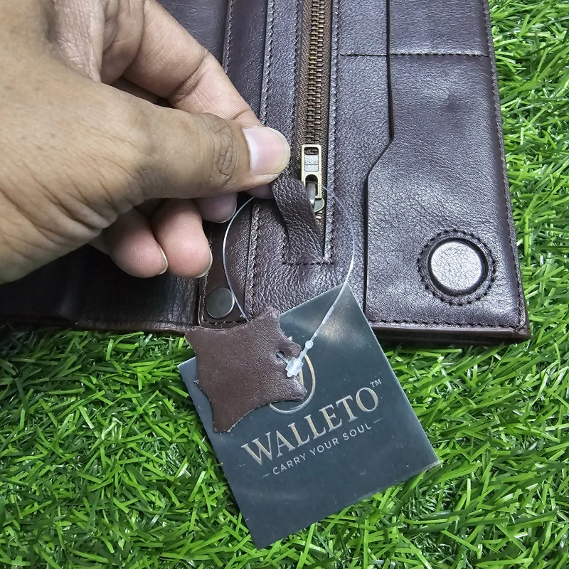 Multifuntional Motowallet-Biker's Super Wallet-Premium-Brown Chocolate