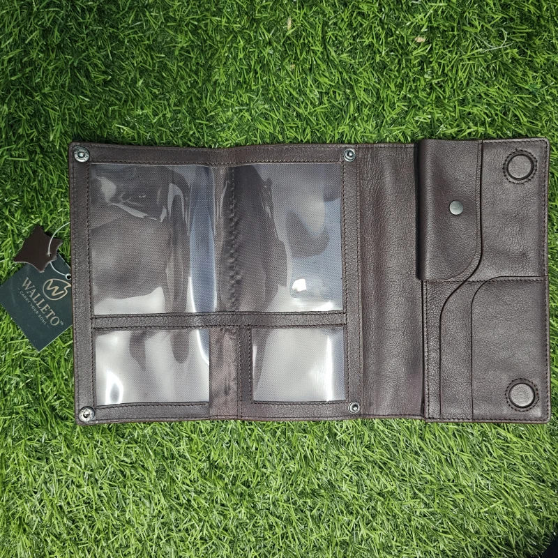 Multifuntional Motowallet-Biker's Super Wallet-Premium-Brown Chocolate