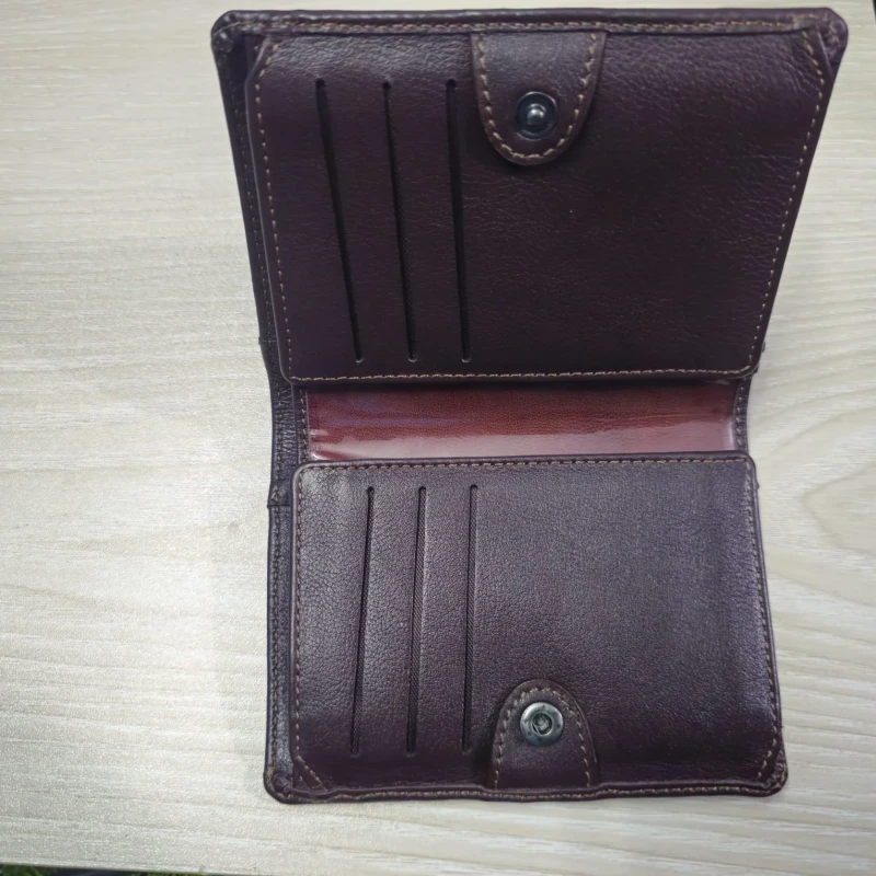 Multifuntional Small Moto Wallet-Black