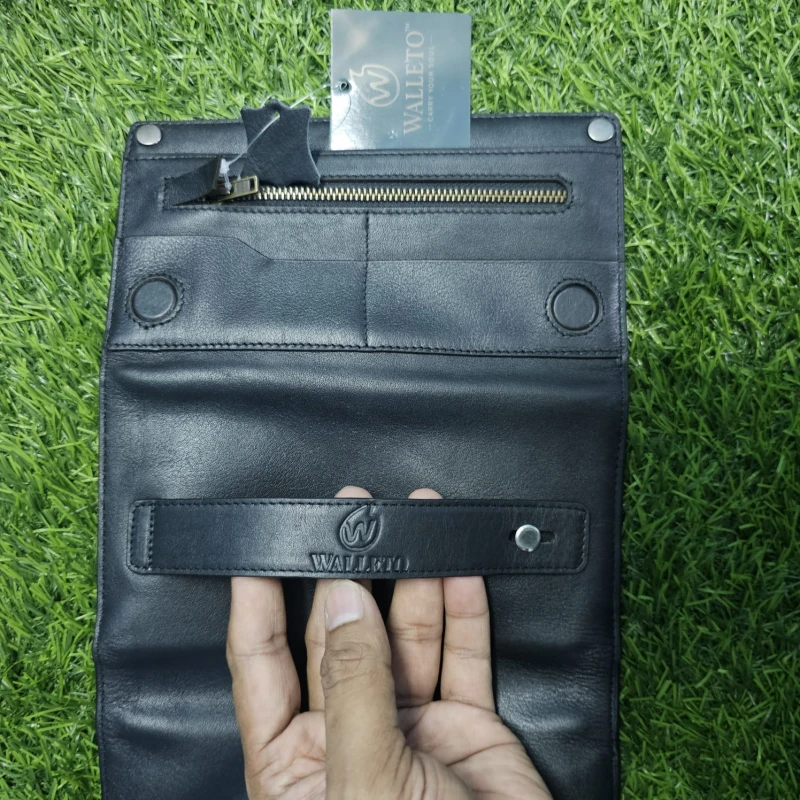 Multifuntional Motowallet-Biker's Super Wallet-Premium-Black