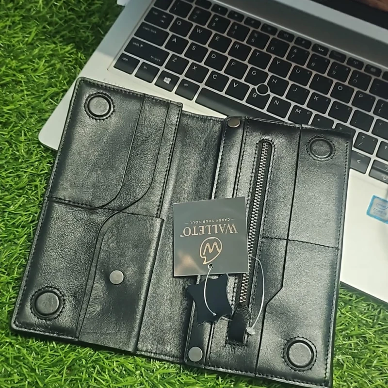 Multifuntional Motowallet-Biker's Super Wallet-Classic-Glossy Black